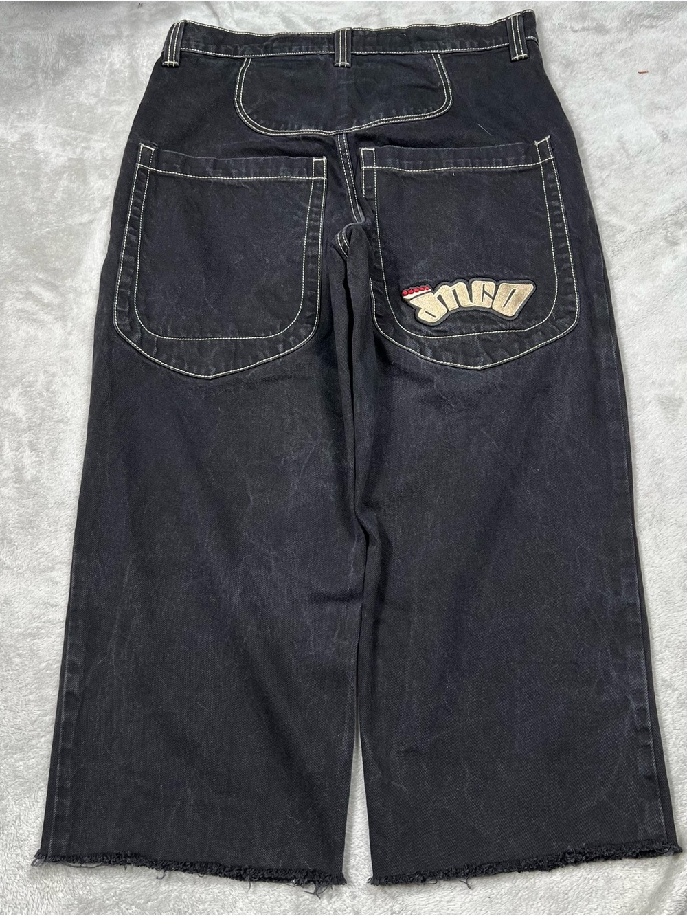 JNCO The Low Down Jeans Mens 36x26 Black Wide Leg Baggy Vintage Y2K Skater